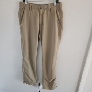 UNDER ARMOUR Straight Leg Golf Pants Biege Men's 34x32